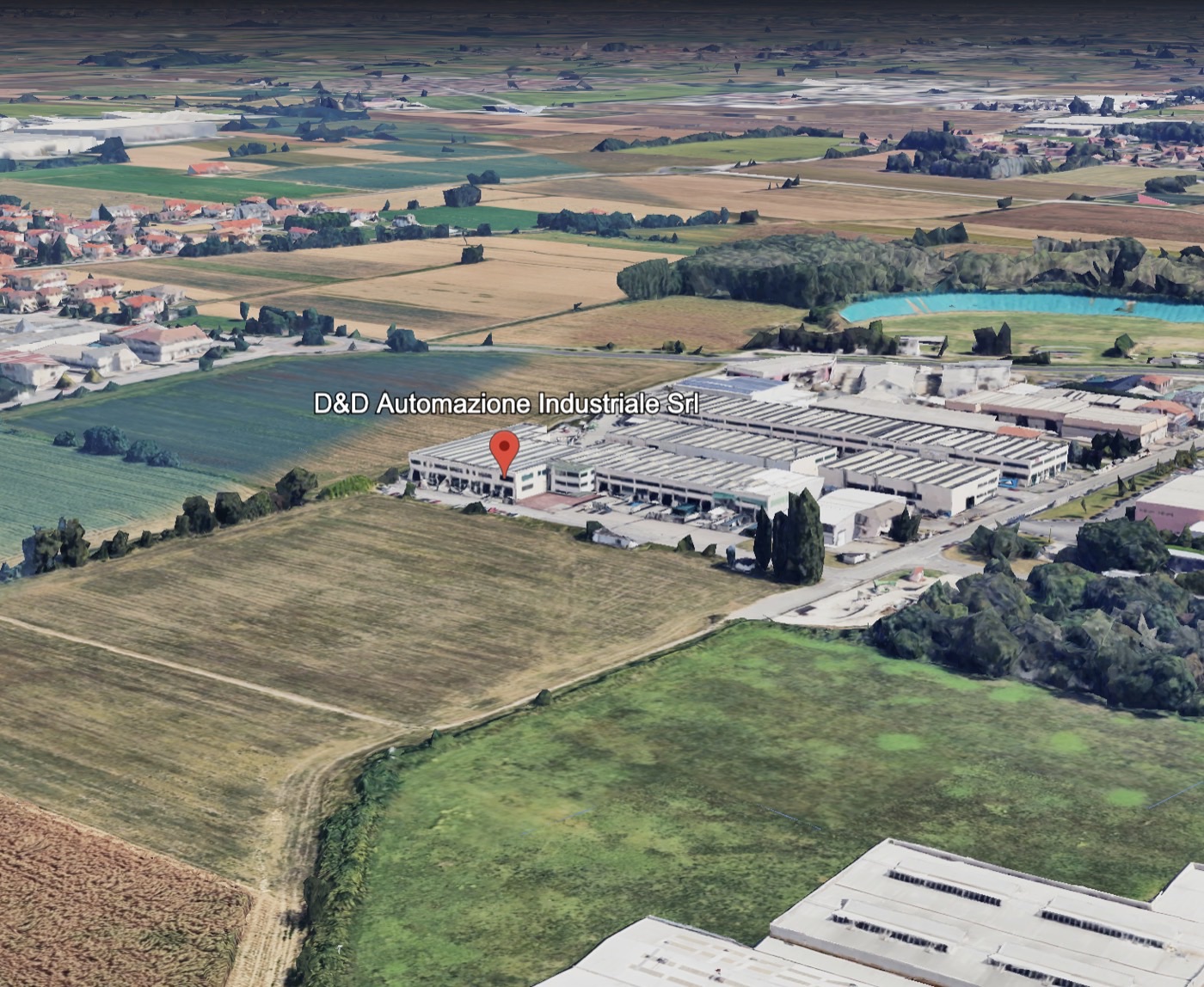 Map to reach D&D Industrial Automation at Via Volta 30/C in Mesero.