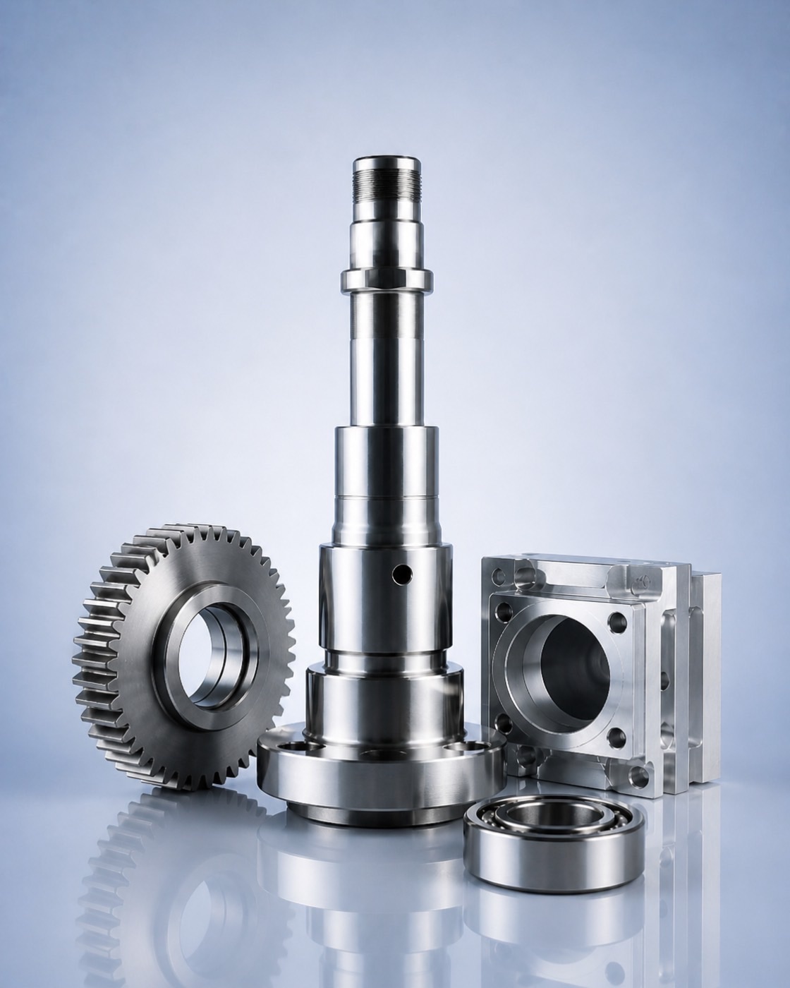 Metalworking automation with handling, machine-side control and robotic integration.