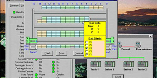 Magazzino automatico cilindri da stampa